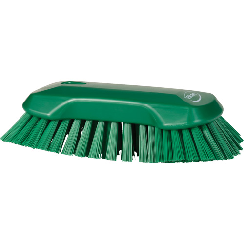 Hand Brush, Extra Stiff Bristles, 9-1/10" Long, Green R.M.G. Prévention