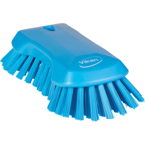 Hand Brush, Extra Stiff Bristles, 9-1/10" Long, Blue R.M.G. Prévention