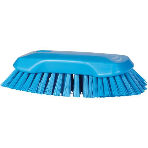 Hand Brush, Extra Stiff Bristles, 9-1/10" Long, Blue R.M.G. Prévention