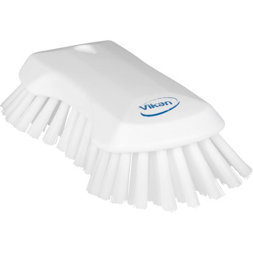 Hand Brush, Extra Stiff Bristles, 9-1/10" Long, White R.M.G. Prévention