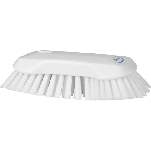 Hand Brush, Extra Stiff Bristles, 9-1/10" Long, White R.M.G. Prévention
