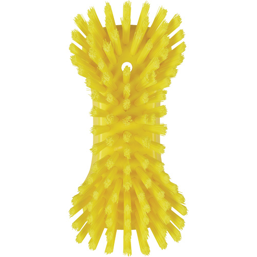 Hand Brush, Extra Stiff Bristles, 9-1/10" Long, Yellow R.M.G. Prévention