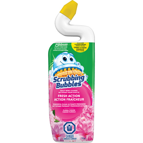 Scrubbing Bubbles&reg; Triple Action Toilet Bowl Cleaner, 710 ml, Bottle R.M.G. Prévention