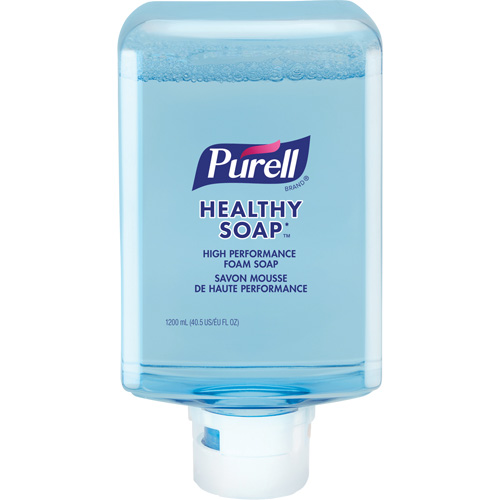 Savon mousse de haute performance ES10 PURELL HEALTHY SOAP avec la technologie CLEAN RELEASE, Mousse, 1200 ml, Parfum&eacute; R.M.G. Prévention