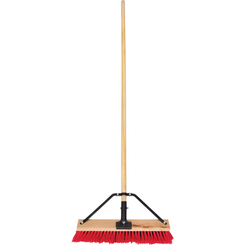 Balai-brosse &agrave; manche renforc&eacute;, 18", Moyen, Soies PVC R.M.G. Prévention