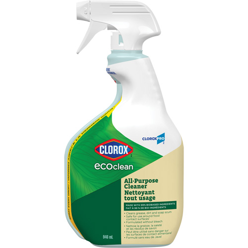 Nettoyant tout usage CloroxPro Clorox EcoClean, 946 ml, Bouteille &agrave; g&acirc;chette R.M.G. Prévention