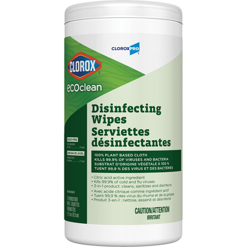 Lingettes d&eacute;sinfectantes EcoClean, 75 lingettes R.M.G. Prévention