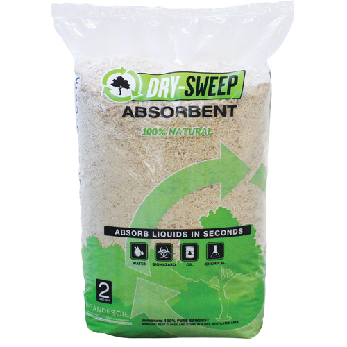 Dry Sweep Biodegradable Natural Absorbent, Bag, 22 lbs. (10 kg) R.M.G. Prévention