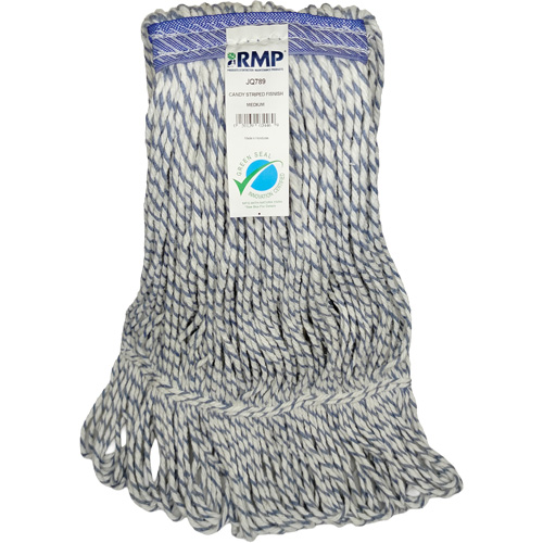 T&ecirc;te de vadrouille ray&eacute;e, Finition de plancher, Synth&eacute;tique, 16 oz, Style Boucle R.M.G. Prévention