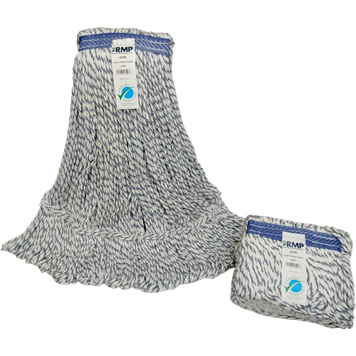 T&ecirc;te de vadrouille ray&eacute;e, Finition de plancher, Synth&eacute;tique, Style Boucle R.M.G. Prévention