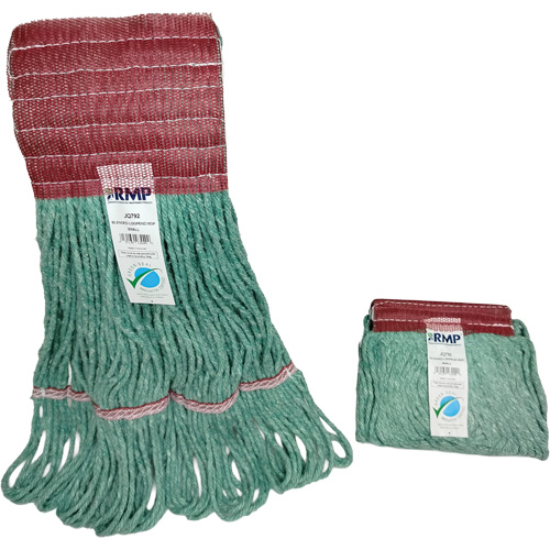 T&ecirc;te de vadrouille &agrave; bande large, Antimicrobien/Finition de plancher/Sp&eacute;cialis&eacute;, Coton/Rayonne/Synth&eacute;tique, Style Boucle R.M.G. Prévention