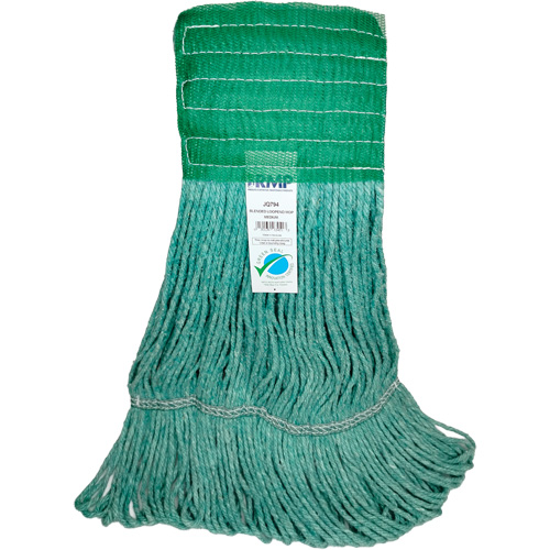 T&ecirc;te de vadrouille &agrave; bande large, Antimicrobien/Finition de plancher/Sp&eacute;cialis&eacute;, Coton/Rayonne/Synth&eacute;tique, Style Boucle R.M.G. Prévention