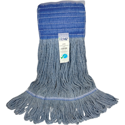 T&ecirc;te de vadrouille &agrave; bande large, Antimicrobien/Finition de plancher/Sp&eacute;cialis&eacute;, Coton/Rayonne/Synth&eacute;tique, Style Boucle R.M.G. Prévention