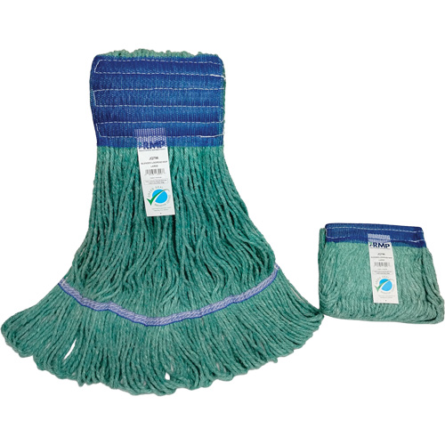 T&ecirc;te de vadrouille &agrave; bande large, Antimicrobien/Finition de plancher/Sp&eacute;cialis&eacute;, Coton/Rayonne/Synth&eacute;tique, Style Boucle R.M.G. Prévention