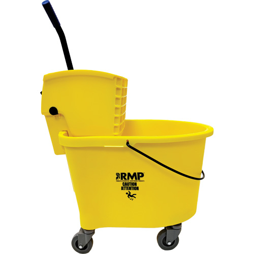 Seau pour vadrouille, Pression lat&eacute;rale, 8,75 gal. US (35 pintes) R.M.G. Prévention