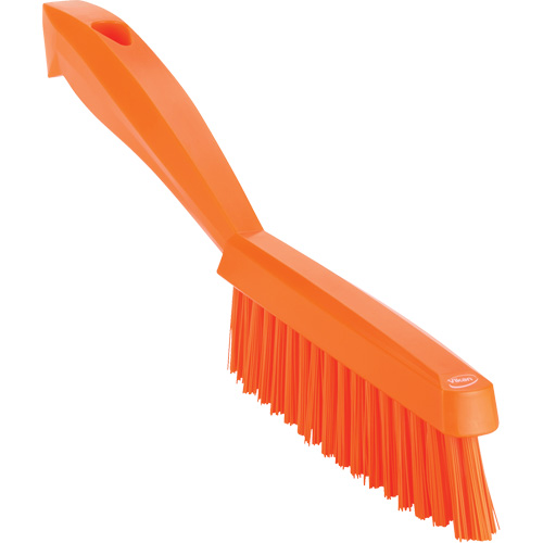 Brosse &agrave; main &eacute;troite &agrave; manche court, Soies Tr&egrave;s ferme, Longueur de 11-4/5", Orange R.M.G. Prévention
