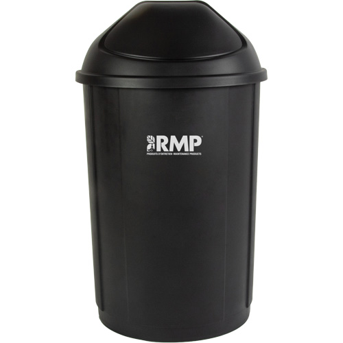 Half-Round Garbage Bin with Lid, Polyethylene, 21 US gal. R.M.G. Prévention