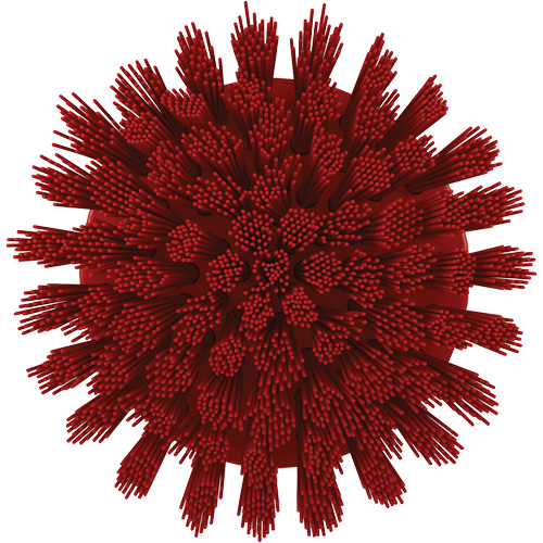 HyDrive Round Drill Brush, Extra Stiff Bristles, 3-1/10" Long, Red R.M.G. Prévention