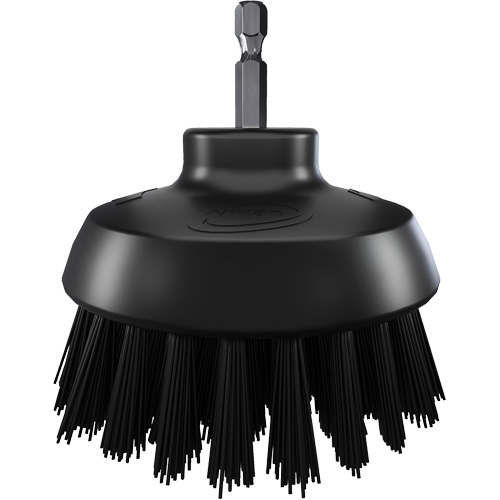 HyDrive Round Drill Brush, Extra Stiff Bristles, 3-1/10" Long, Black R.M.G. Prévention