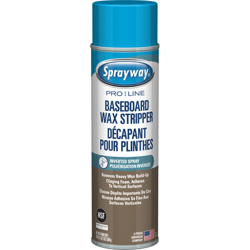 Baseboard Wax Stripper with Clinging Foam, 19 oz., Aerosol Can R.M.G. Prévention