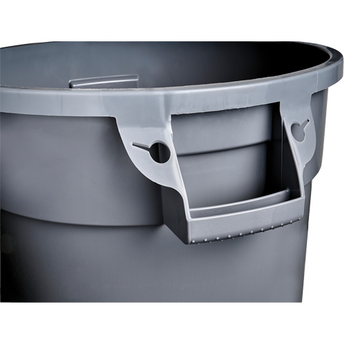 Contenant gris Titan pour d&eacute;chets, Plastique, 20 gal. US R.M.G. Prévention