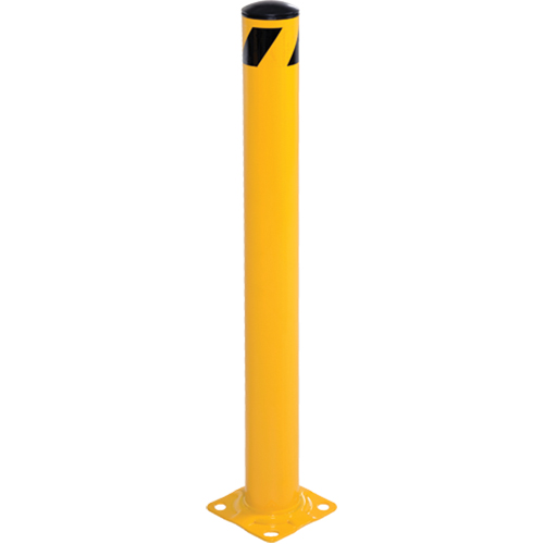 Borne, Acier, 42" h x 5-1/2" la, Jaune R.M.G. Prévention