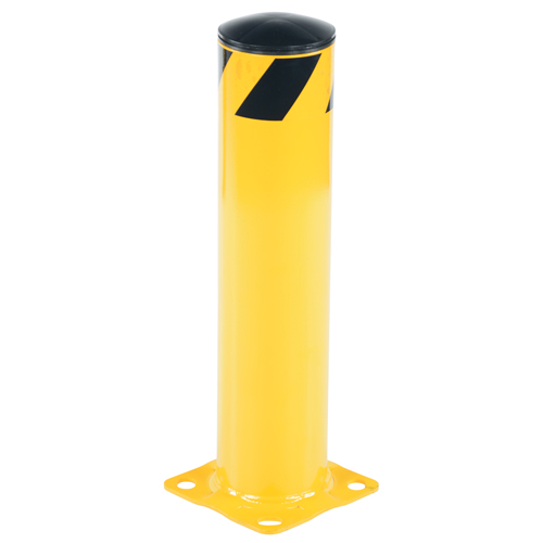 Butoir de s&eacute;curit&eacute;, Acier, 24" h x 5-1/2" la, Jaune R.M.G. Prévention