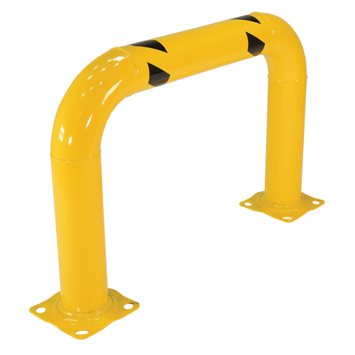 High Profile Machinery Guards, 3' W x 2' H, Yellow R.M.G. Prévention