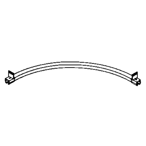 Beam Mounted 90° Curved Curtain Partition Track, 3' L R.M.G. Prévention