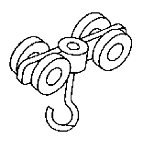 Curtain Partition Track Double Steel Roller R.M.G. Prévention