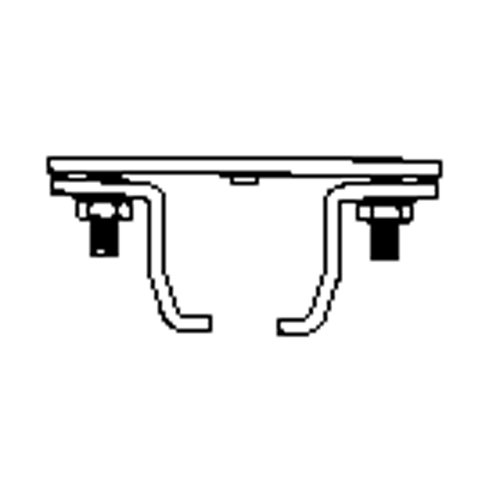 &eacute;clisse pour rail de roulement de mur-rideau mont&eacute; au plafond R.M.G. Prévention