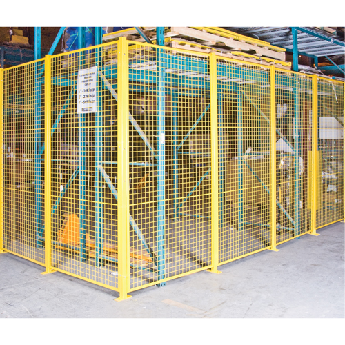 Wire Mesh Partition Components - Universal Posts, 10-1/4' H R.M.G. Prévention