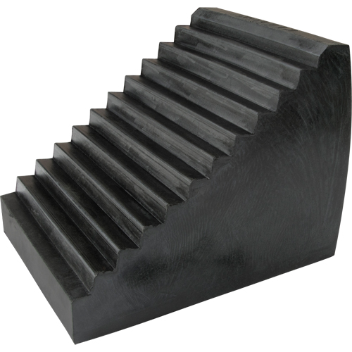 Wheel Chock, 9-1/2" x 6-1/2" x 7-1/2", Black R.M.G. Prévention