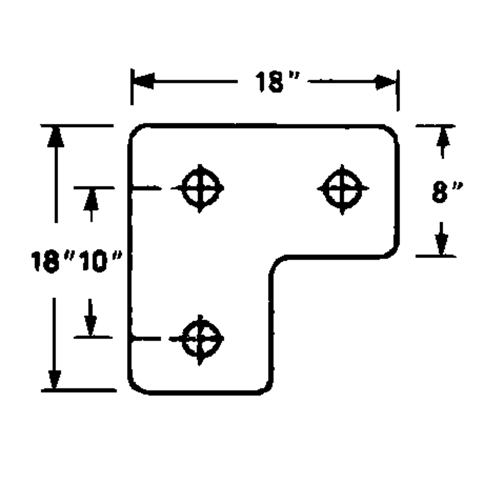 Butoirs de quai en caoutchouc moul&eacute;s, Caoutchouc, 18" la x 4" p x 18" h R.M.G. Prévention