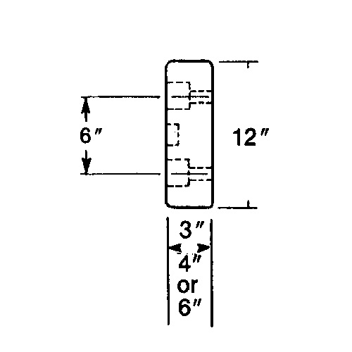 Molded Rubber Dock Guards, Rubber, 30" W x 4" D x 10" H R.M.G. Prévention
