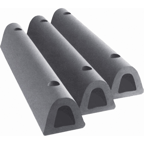 Extruded Rubber Dock Fenders, Rubber, 4-1/2" W x 24" L x 3-3/4" D R.M.G. Prévention