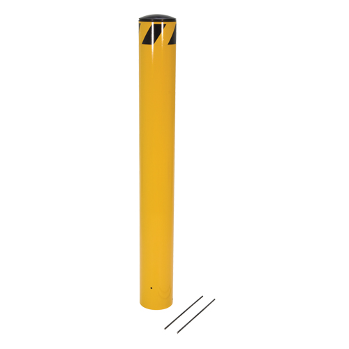 Pour-In-Place Bollards, Steel, 36-1/2" H x 5-9/16" W, Yellow R.M.G. Prévention