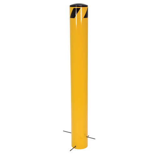 Pour-In-Place Bollards, Steel, 36-1/2" H x 5-9/16" W, Yellow R.M.G. Prévention
