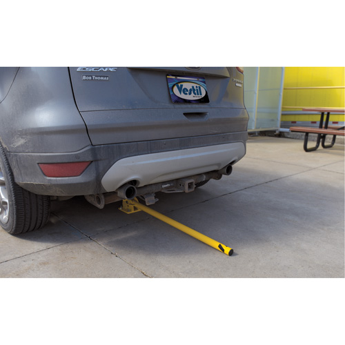 Butoirs repliables, Acier, 42" h x 1-3/4" la, Jaune R.M.G. Prévention