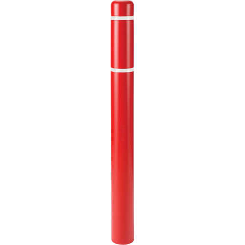 Polyethylene Bollard Covers, 6-5/8" Dia. x 72" L, Red R.M.G. Prévention