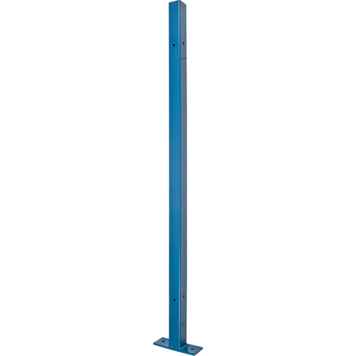 Poteau universel, 4,125' h x 2" la, Bleu R.M.G. Prévention