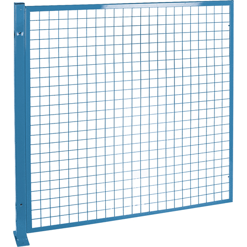 Protecteurs de p&eacute;rim&egrave;tre - Style treillis m&eacute;tallique, 4' h x 4' la, Bleu R.M.G. Prévention