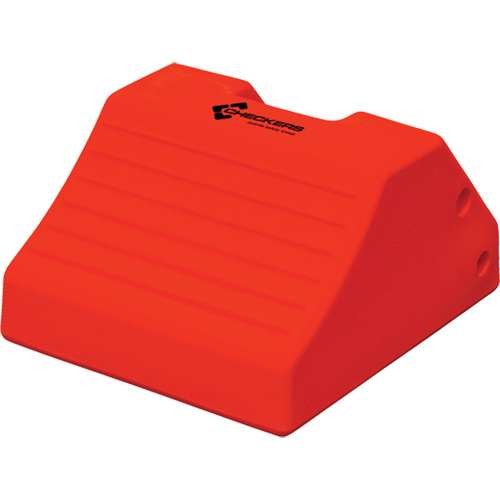 Cales-roue robustes, Polyur&eacute;thane, Jaune s&eacute;curit&eacute;, 15-1/2" la x 17-7/10" p x 10" h R.M.G. Prévention