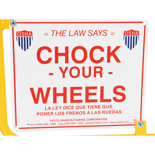 Flag Rail Chock R.M.G. Prévention