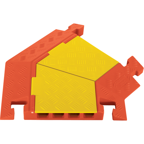 Protecteurs de c&acirc;bles robustes &agrave; 5 canaux Linebacker, virage &agrave; droite R.M.G. Prévention