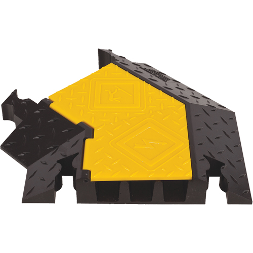 Yellow Jacket&reg; 3-Channel Heavy Duty Cable Protector - Left Turn R.M.G. Prévention