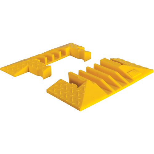 Yellow Jacket&reg; 4-Channel Heavy Duty Cable Protector - End Caps R.M.G. Prévention