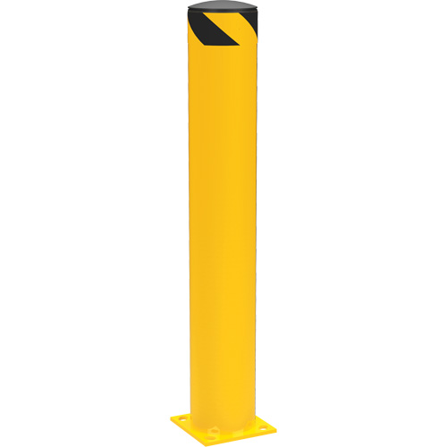 Safety Pipe Bollard, Steel, 42" H x 6-5/8" W, Yellow R.M.G. Prévention