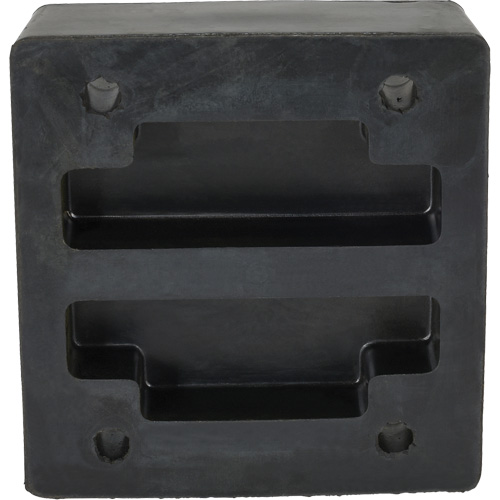 Molded Dock Bumper, Reinforced Rubber, 12" W x 4" D x 13" H R.M.G. Prévention