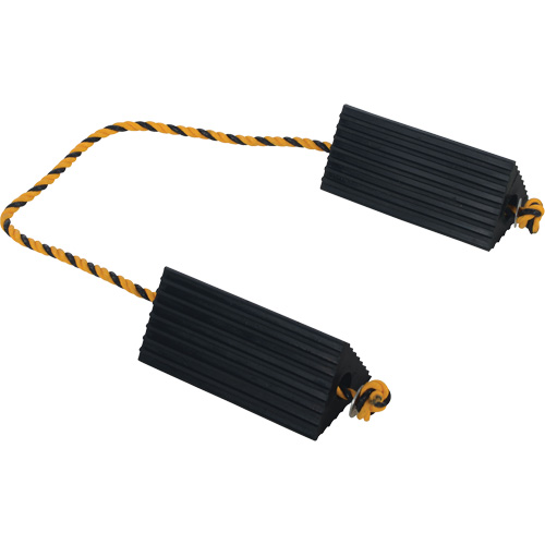 Cale de roue d'avion de transporteur a&eacute;rien, 5" x 10" x 4-1/2", Noir R.M.G. Prévention